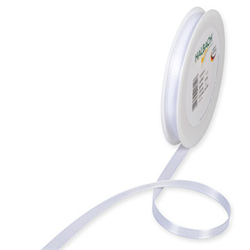 Basic taft bånd hvid 8 mm x 50 m